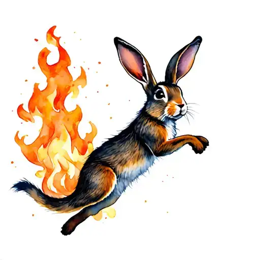 Terry Pratchett Hare Jumping Through The Fire