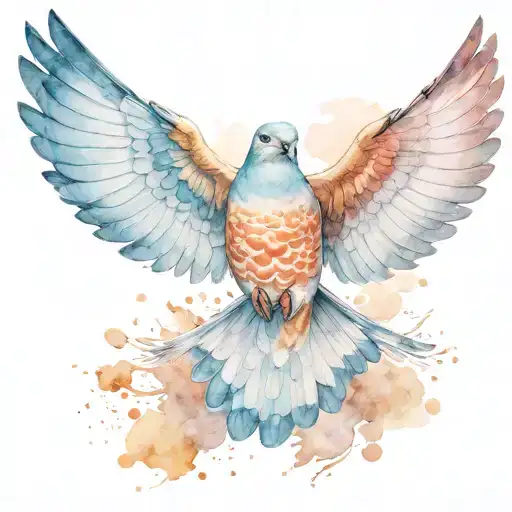 European Turtle Dove Flying