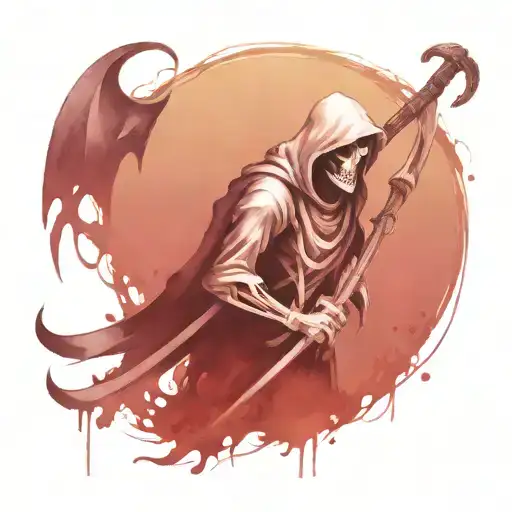 Reaper Holding A Scythe