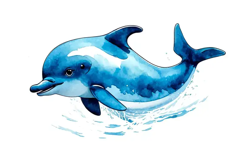 Cute Dolphin Jumping