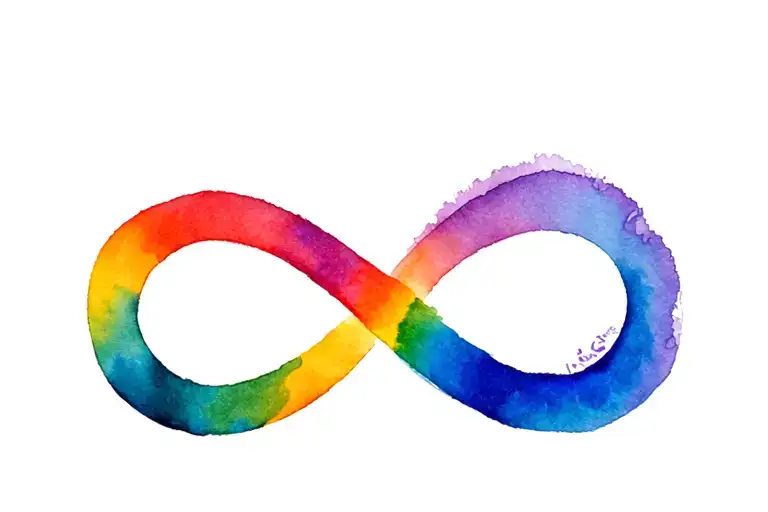Rainbow Infinity Symbol