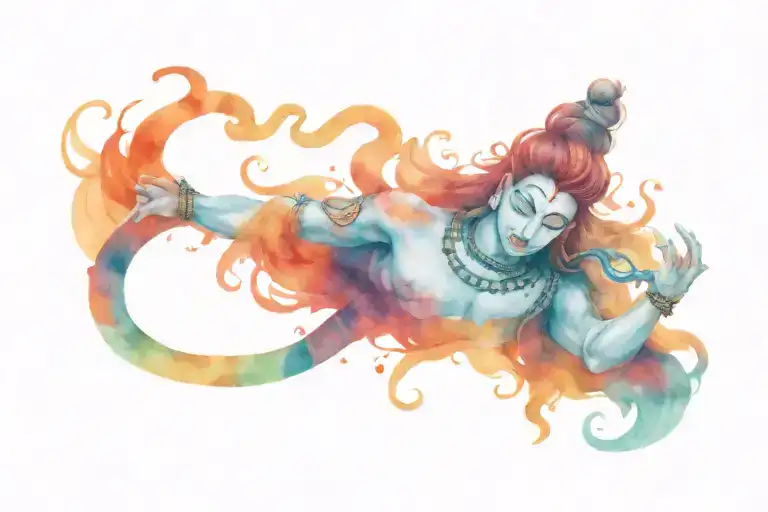 Aesthetic Shiva With Snake