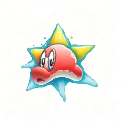 3D Mario Star As In Mario Kart 8 Deluxe