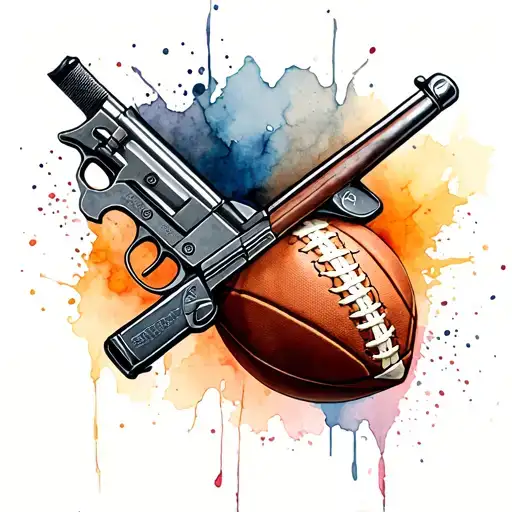 Weapon And Football