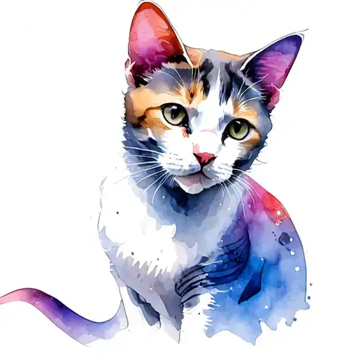 Snowwhite Cat Art Music