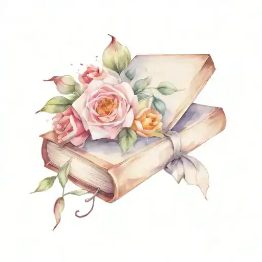 Book And Flowers Wrapping