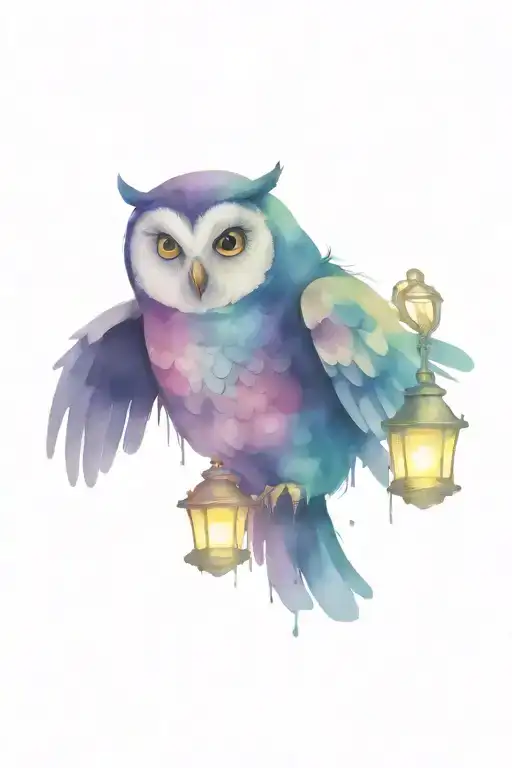 Owl With A Lamp Health Energy