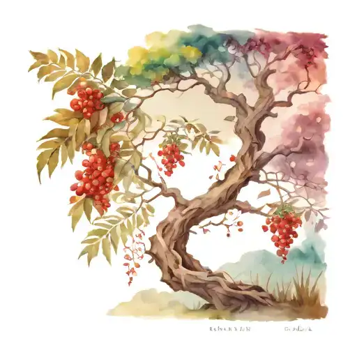 Rowan Tree In A Bali Landscape