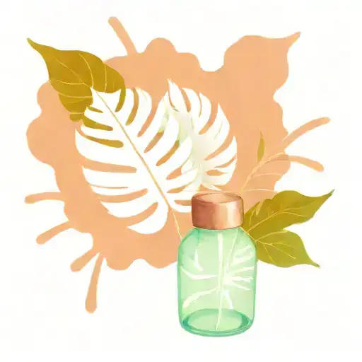Win Bottle Monstera Plant Leaves Grow From It