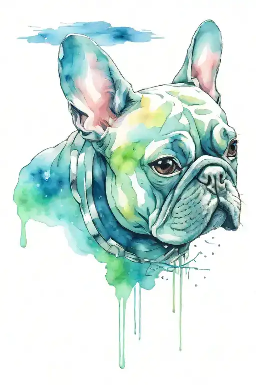 Space Alien And French Bulldog