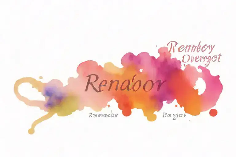 Galaxy Parallel Universe With Words 'Remember But Never Forget'