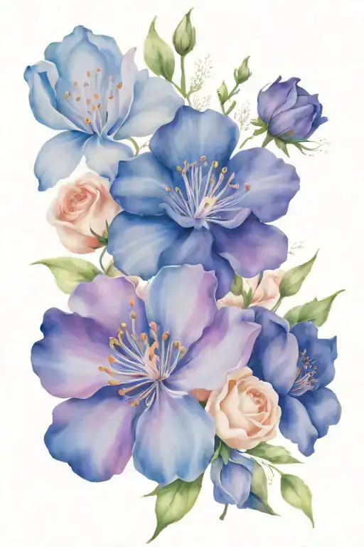 April And July Birth Flower Bouquet