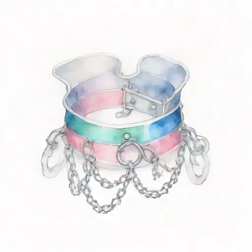 Sissy Slave Collar With Chains