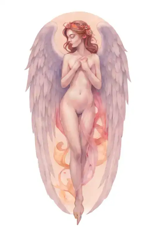 Pisces And Scorpio Zodiac Signs Merged A Guardian Angel Watching