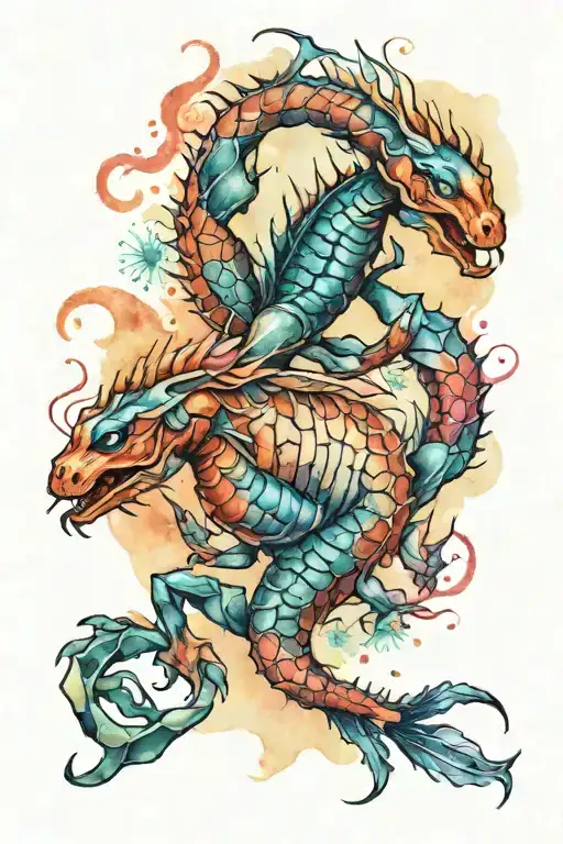 Scorpio And Pisces Zodiac Signs Playing