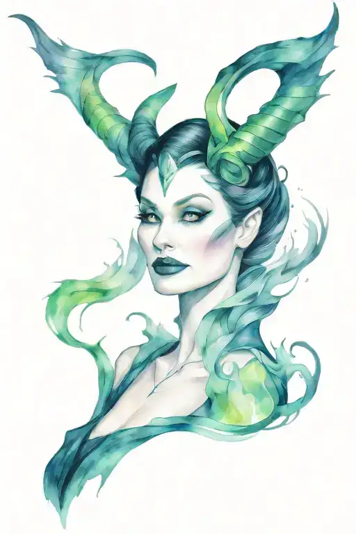 Maleficent With Dragon