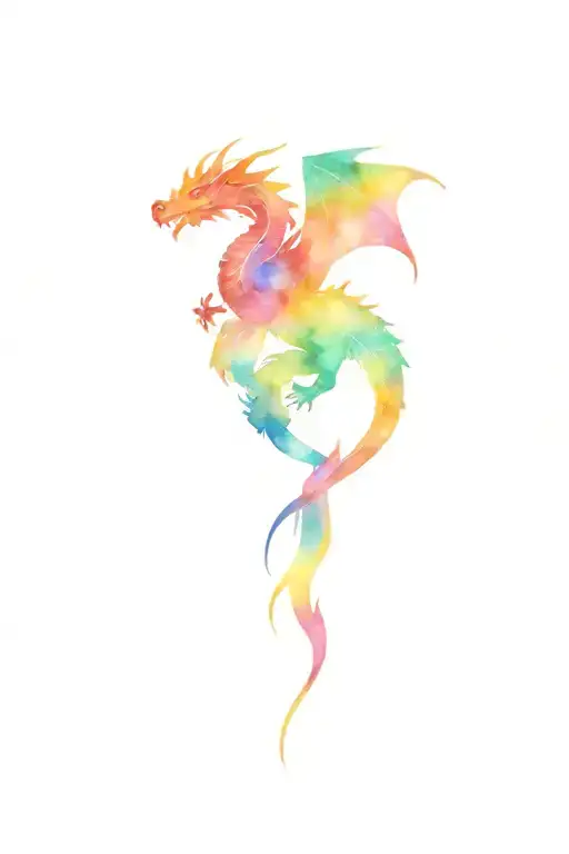 Dragon And Space Surrounded