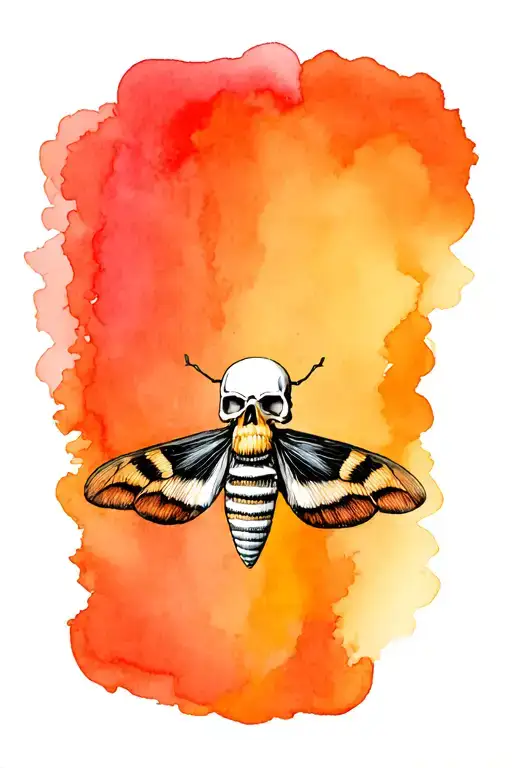 Moth With Skull Wings
