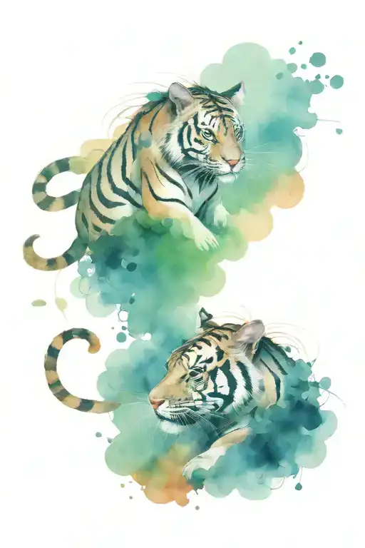 Rat And Tiger Merged Together