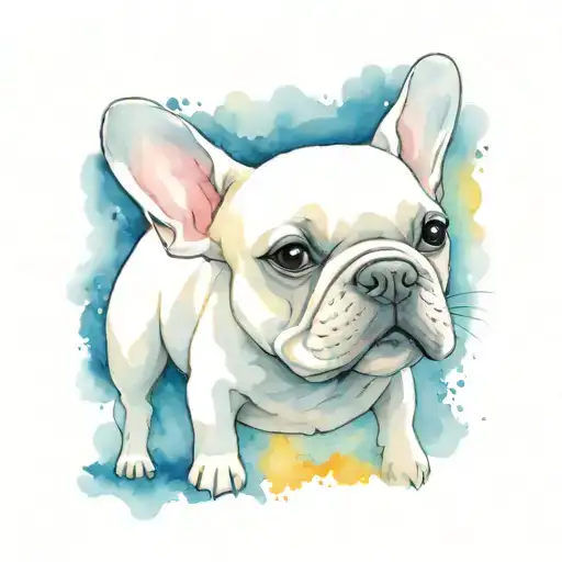 French Bulldog Smiling Sun Surrounded