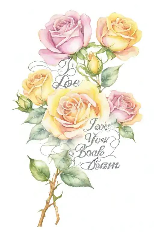 Yellow Roses With Wording That Say I Love You Up To The Moon And Back Again Mamaw