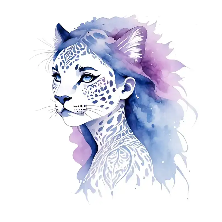 Amazon Warrior Girl With Jaguar