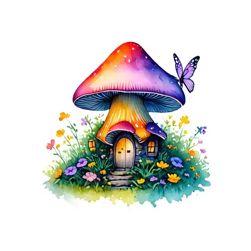 Mushroom House Fairy