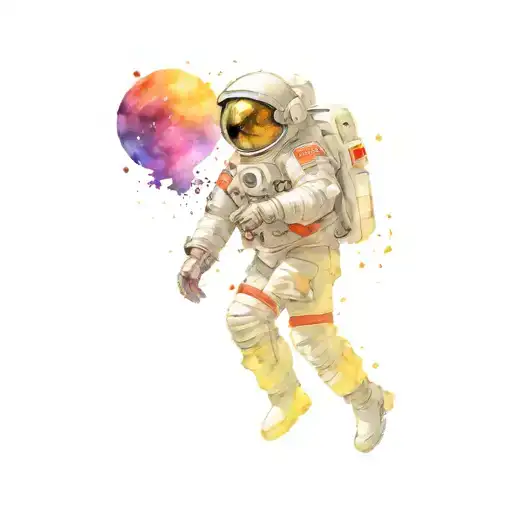 Astronaut Lost In The Cosmos