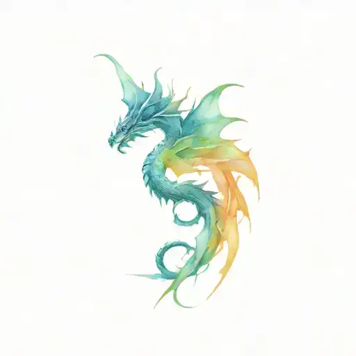 Seawave That Resembles A Dragon Emerging
