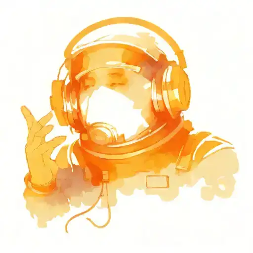 Astronaut Listening To Music