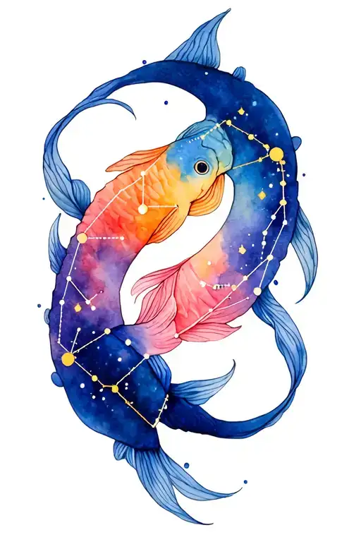Pisces Constellation Intertwined