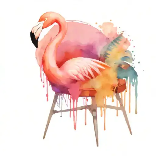 A Flamingo In A Gaming Chair