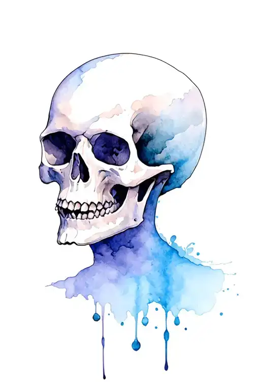 Old Skull Wearing