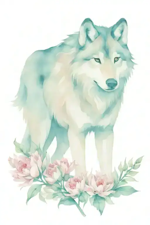 Wolf And Carnation