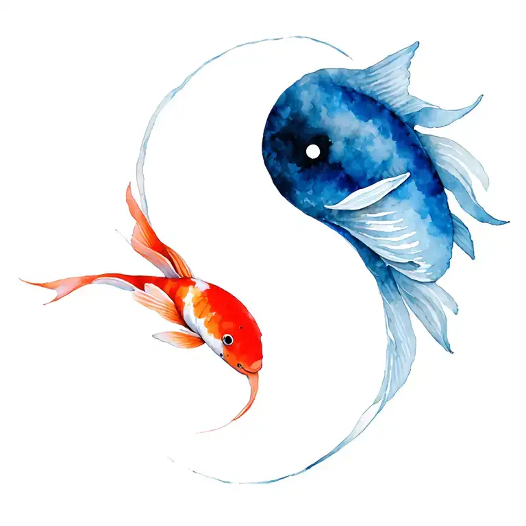 Koi Fish Yin Yang