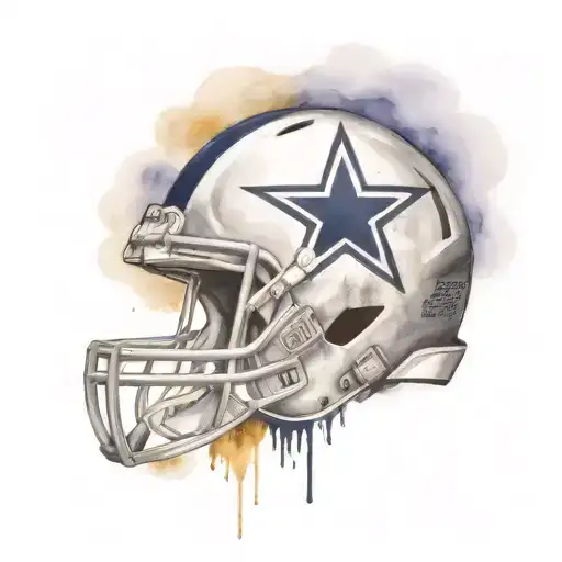 Dallas Cowboys And K State Wildcats Football Logos Into A Unique And Intricate Design