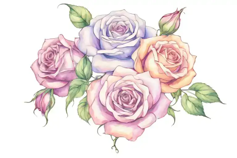 Roses With Heart Symbolizing Love Letter Written