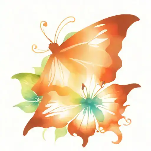 Butterfly Floral Design
