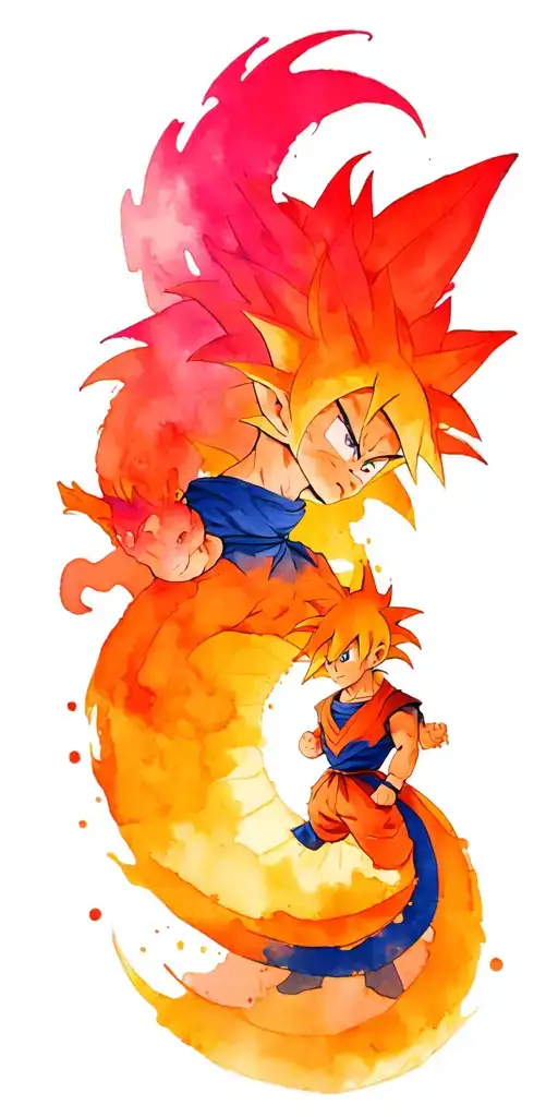 Vegeta And Trunks Goten Shenron
