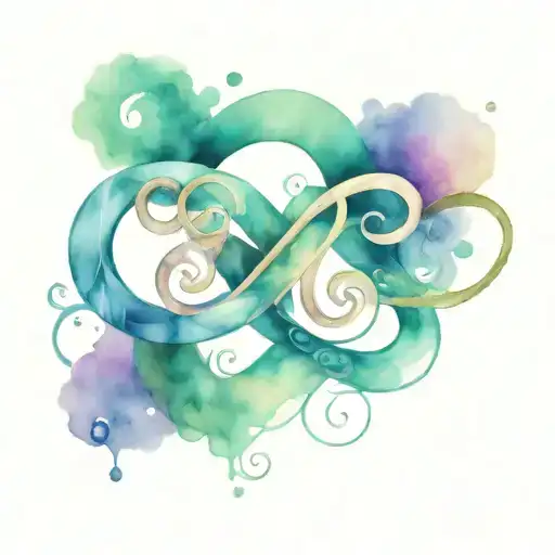 Infinity Symbol Intertwined With Words Love And Delea