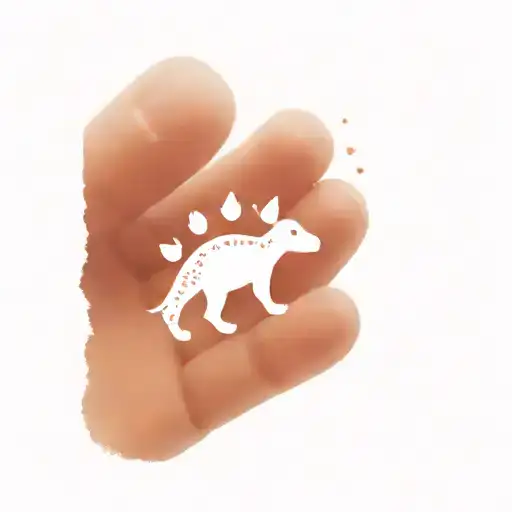 Dog Paw With Dinosaur
