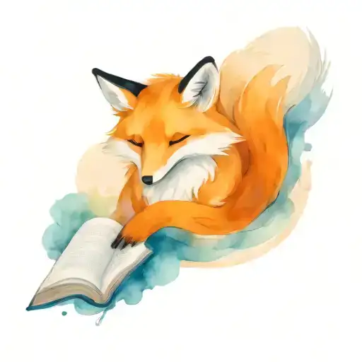 A Wise-looking Fox Reading A Book