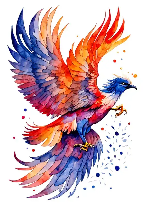 Phoenix Bird Flying