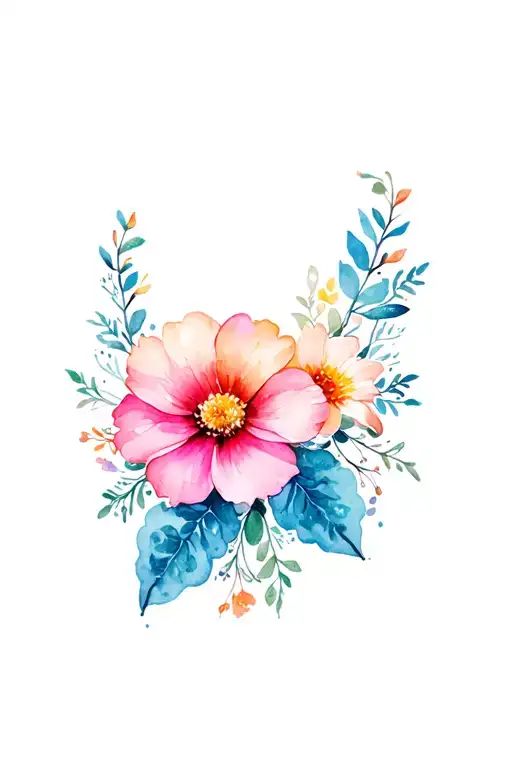 Bracelet Tattoo With Flower Blooming