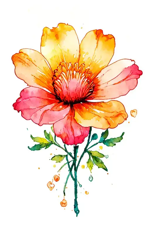 Bracelet Tattoo With Flower