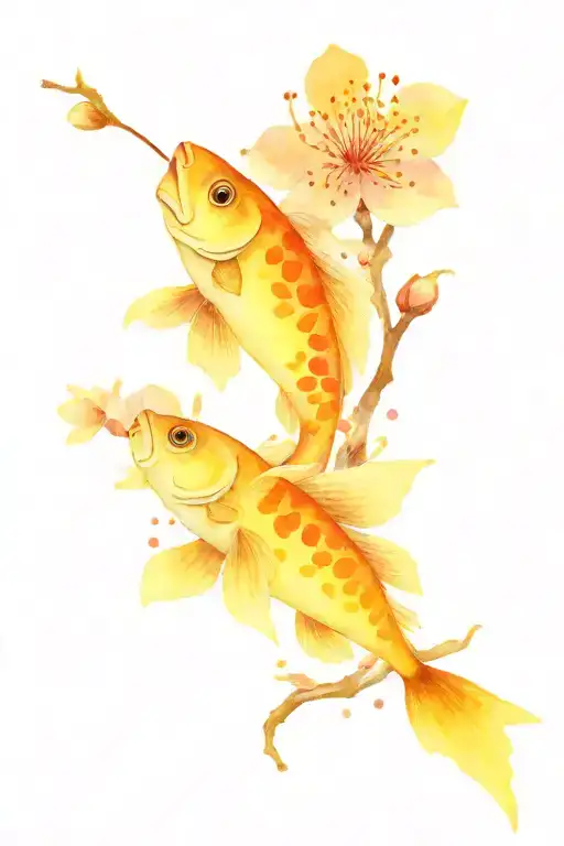 Fish Cherry Blossom