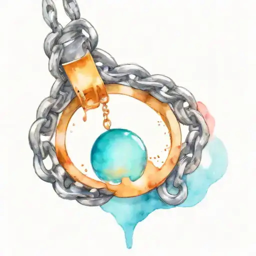 Bicep Chain With Hanging Pendant