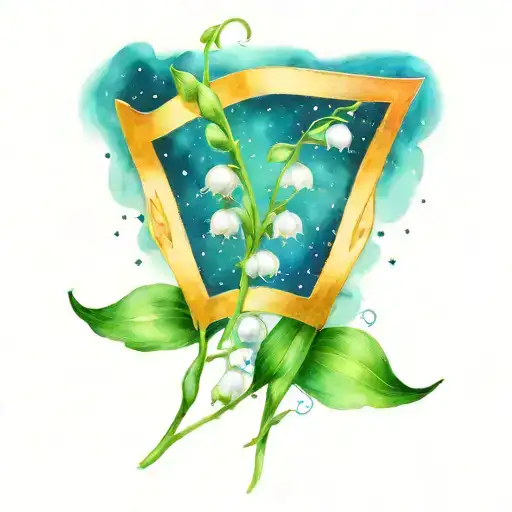 Fine Line Lily Of The Valley With Virgo And Gemini Constellation