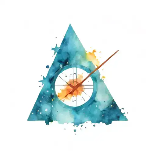 Abstract Galaxy With Sundial