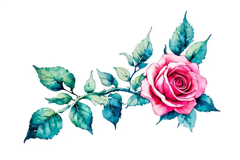 Pink Rose Intertwined